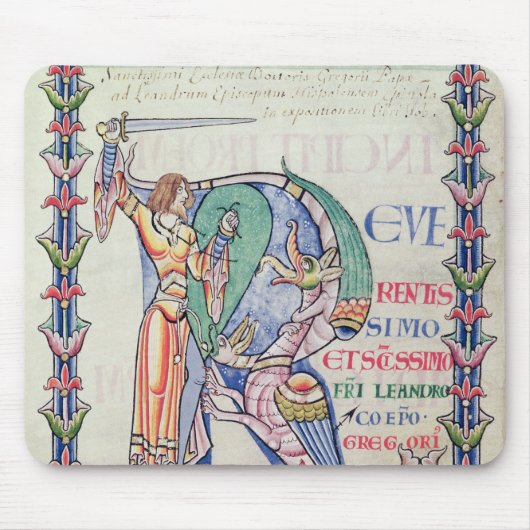 Historiated Initiale 'R Mousepad (Vorne)