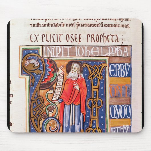 Historiated Initiale "U" Joel darstellend Mousepad (Vorne)