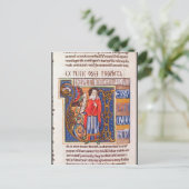 Historiated Initiale "U" Joel darstellend Postkarte (Stehend Vorderseite)