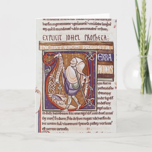 Historiated Initiale "V" Amos darstellend (Vorderseite)