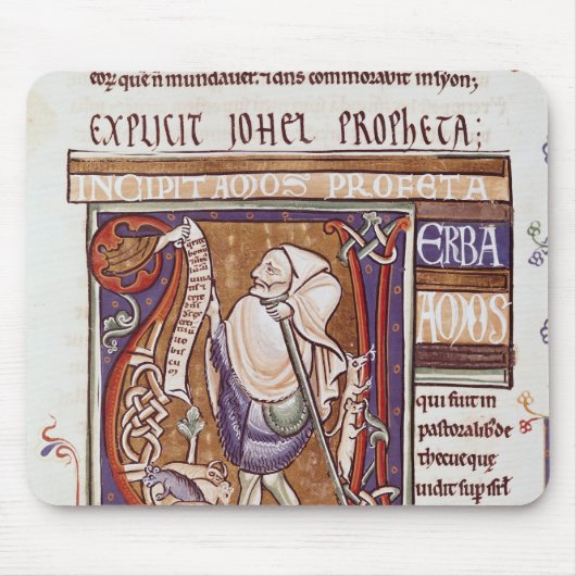 Historiated Initiale "V" Amos darstellend Mousepad (Vorne)