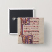Historiated Initialen 'P Button (Vorne & Hinten)