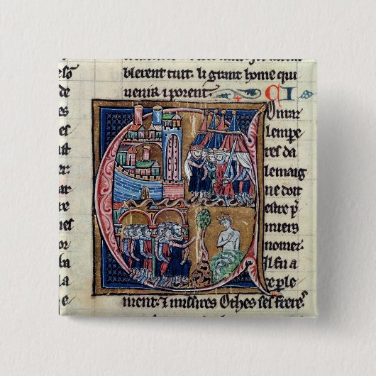 Historiated zeichnen "C ab", das Konrad III Button (Vorderseite)