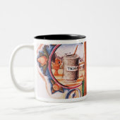 Historiated zeichnen "D ab", das einen Apotheker Zweifarbige Tasse (Links)