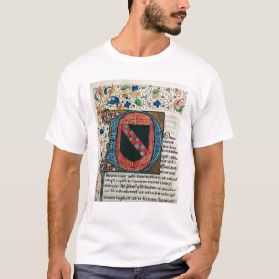 Historiated zeichnen "D ab", das Wappen darstellt T-Shirt