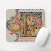 Historiated zeichnen "E ab", das Traubensammeln Mousepad (Mit Mouse)