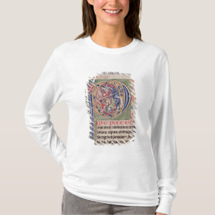 Historiated zeichnen "P ab", das eine Eberjagd T-Shirt