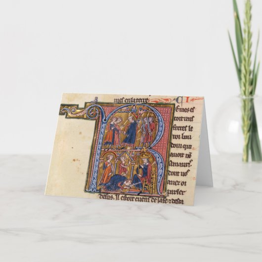 Historiated zeichnen "R ab", das den Sultan (Vorderseite)