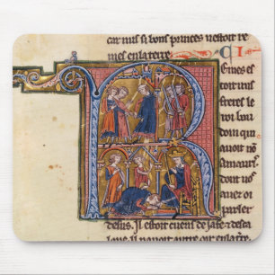 Historiated zeichnen "R ab", das den Sultan Mousepad