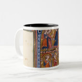 Historiated zeichnen "R ab", das den Sultan Zweifarbige Tasse (Vorderseite Links)