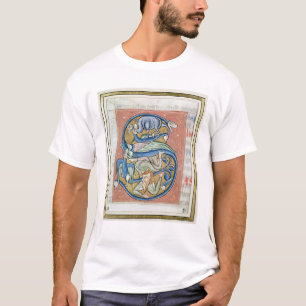 Historiated zeichnen "S ab", das einen Akrobaten T-Shirt
