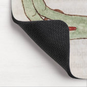 Historiated zeichnen "S ab", das einen Mann Mousepad (Ecke)