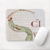 Historiated zeichnen "S ab", das einen Mann Mousepad (Mit Mouse)