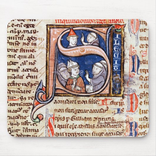 Historiated zeichnen "S ab", das Papst Gregory Mousepad (Vorne)
