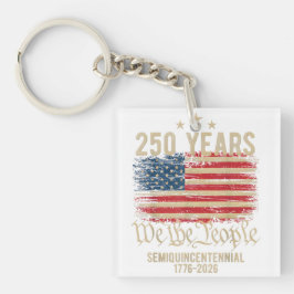 Historic 250 Years USA – We the People & Gold Schlüsselanhänger