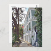 Historic Beaufort, South Carolina, Inn Postkarte (Vorne/Hinten)