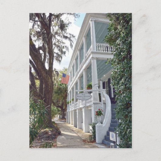 Historic Beaufort, South Carolina, Inn Postkarte (Vorderseite)