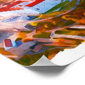 Historic Bratislava Slovakia - Watercolor Skyline  Poster (Ecke)