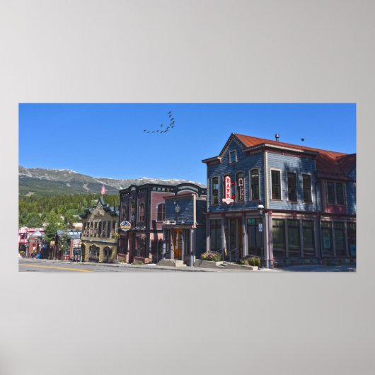 Historic Breckenridge Street, Colorado Poster (Vorne)