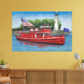 Historic Buffalo Fireboat Edward M. Cotter Leinwanddruck (Insitu (Wohnzimmer))