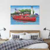 Historic Buffalo Fireboat Edward M. Cotter Leinwanddruck (Insitu (Schlafzimmer))