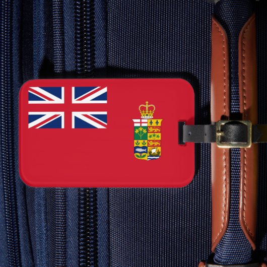 Historic Canadian Red Ensign 1871-1921 Gepäckanhänger (Vorderseite Insitu 4)