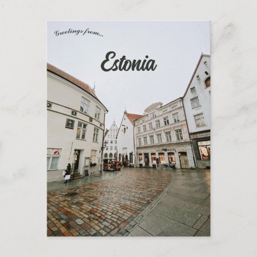 Historic Centre Old Town of Tallinn Estonia Postkarte (Vorderseite)