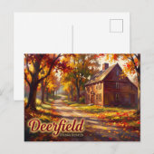 Historic Deerfield USA Postkarte (Vorne/Hinten)
