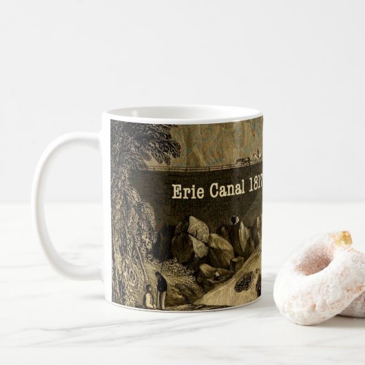 Historic Erie Canal Bicentennial Years Kaffeetasse (Mit Donut)