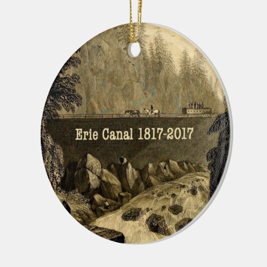 Historic Erie Canal Bicentennial Years Keramik Ornament (Links)
