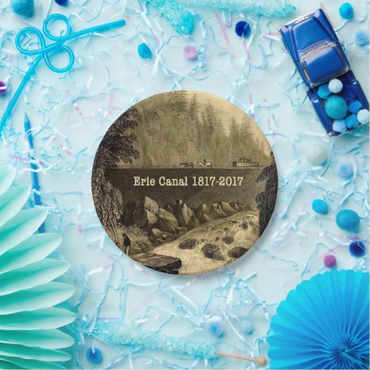 Historic Erie Canal Bicentennial Years Pappteller (Party)