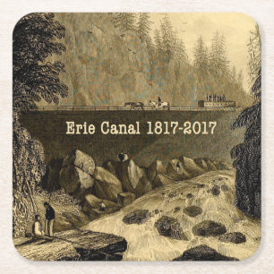 Historic Erie Canal Bicentennial Years Rechteckiger Pappuntersetzer