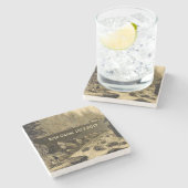 Historic Erie Canal Bicentennial Years Steinuntersetzer (Seitenansicht)