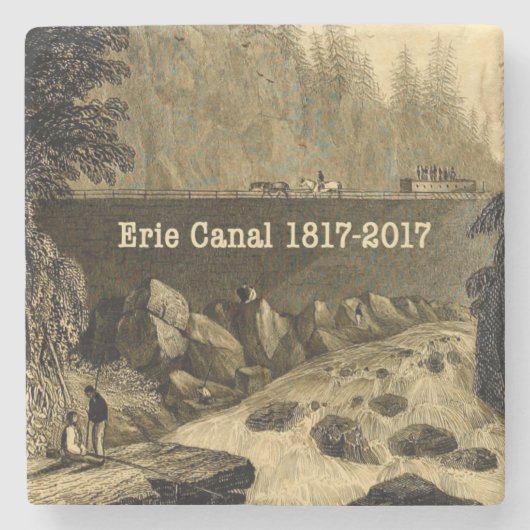 Historic Erie Canal Bicentennial Years Steinuntersetzer (Vorderseite)
