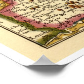 Historic Essex Landkreis Map, England Poster (Ecke)