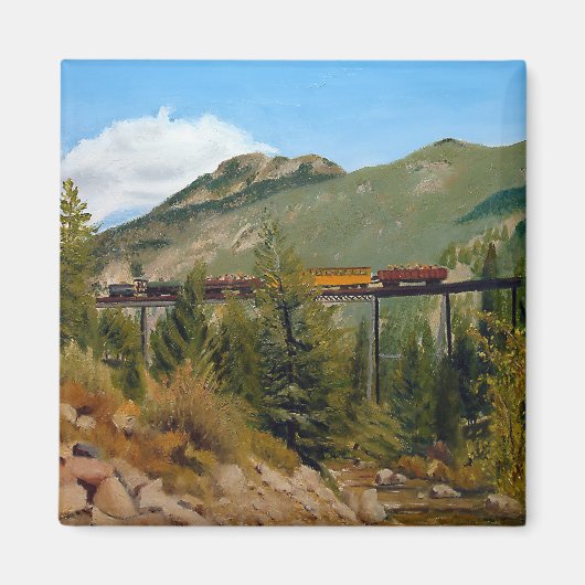 Historic Georgetown Colorado Steam Motor Train Ma Magnet (Vorne)