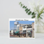 Historic Henderson, Texas Postkarte (Stehend Vorderseite)