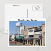 Historic Henderson, Texas Postkarte (Vorne/Hinten)