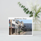 Historic Henderson, Texas Postkarte (Stehend Vorderseite)