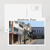 Historic Henderson, Texas Postkarte (Vorne/Hinten)