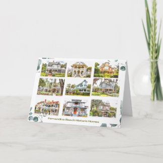 Historic Homes of Fernandina Beach 5x7 Note Card Dankeskarte