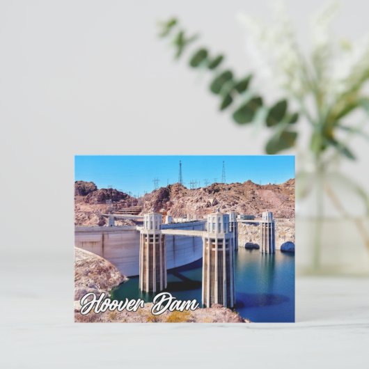 Historic Hoover Dam, Nevada, USA Postkarte (Stehend Vorderseite)