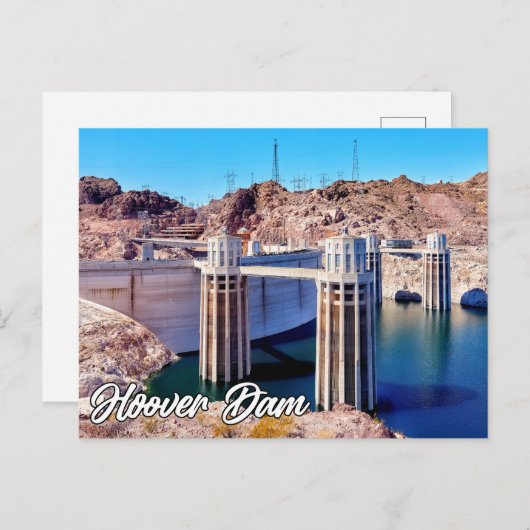 Historic Hoover Dam, Nevada, USA Postkarte (Vorne/Hinten)