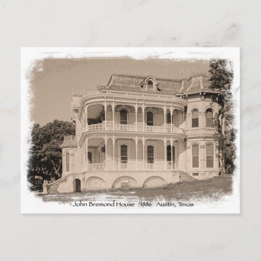 Historic John Bremond House Postkarte (Vorderseite)