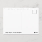 Historic London Bus, British Flag, 1998 Postkarte (Rückseite)