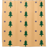 Historic Maine Pine Tree Flag (1901-1909) Duschvorhang (Vorderseite)