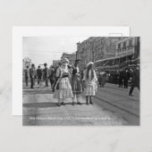 Historic Mardi Gras New Orleans Photo Postkarte (Vorne/Hinten)
