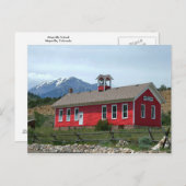 Historic Maysville School, Colorado Postkarte (Vorne/Hinten)