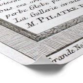 Historic Montgolfier Brothers' Ballonflug 1783 Poster (Ecke)