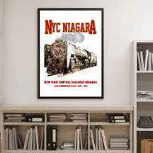 Historic NYC Niagara Train Steam Locomotive